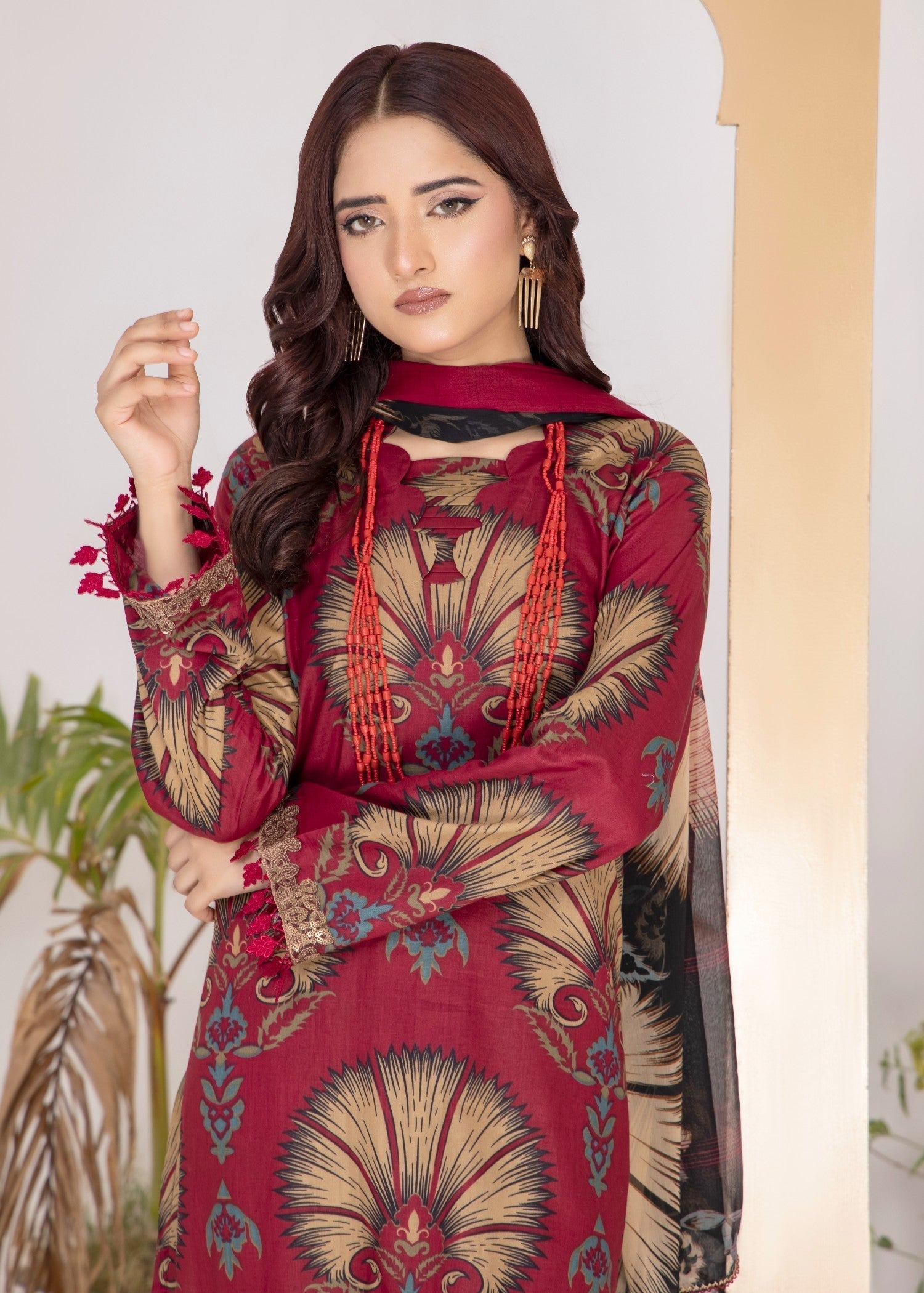 Polawn PD 24 601 B NAINA PRET LAWN COLLECTION Women 3pcs