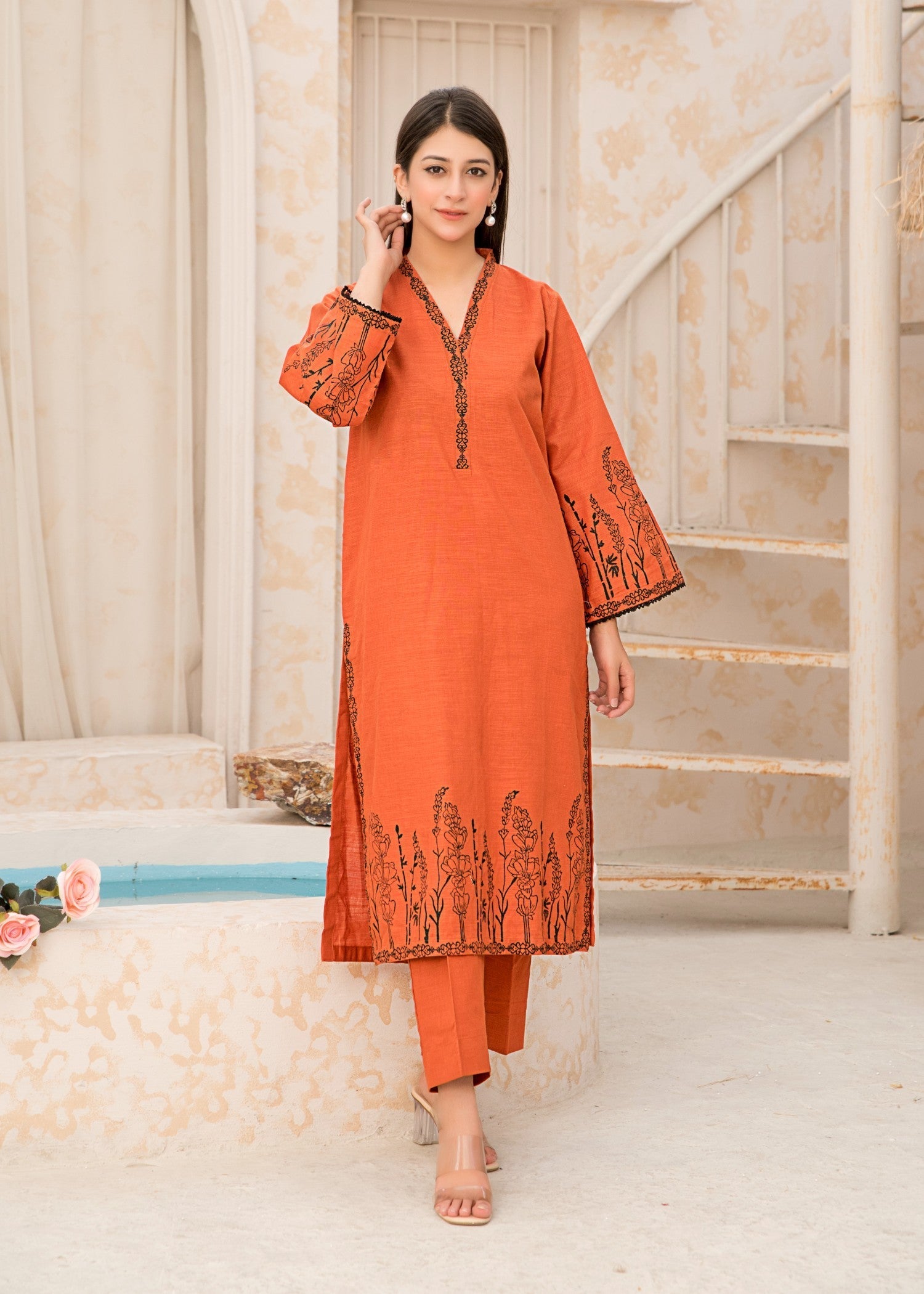 Yolo Pret Block Printed Khaddar W24 BPS 0003 Women 2pcs