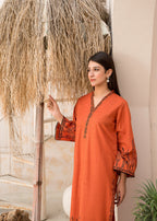 Yolo Pret Block Printed Khaddar W24 BPS 0003 Women 2pcs