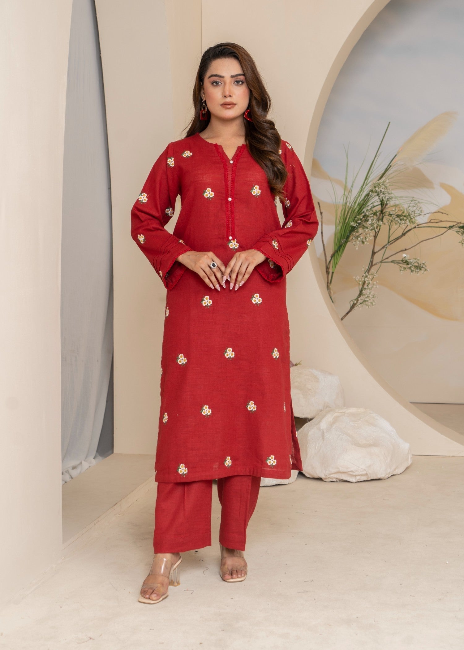 Yolo Pret Multi Embroidered Khaddar W24 EMB 0022 Women 2pcs