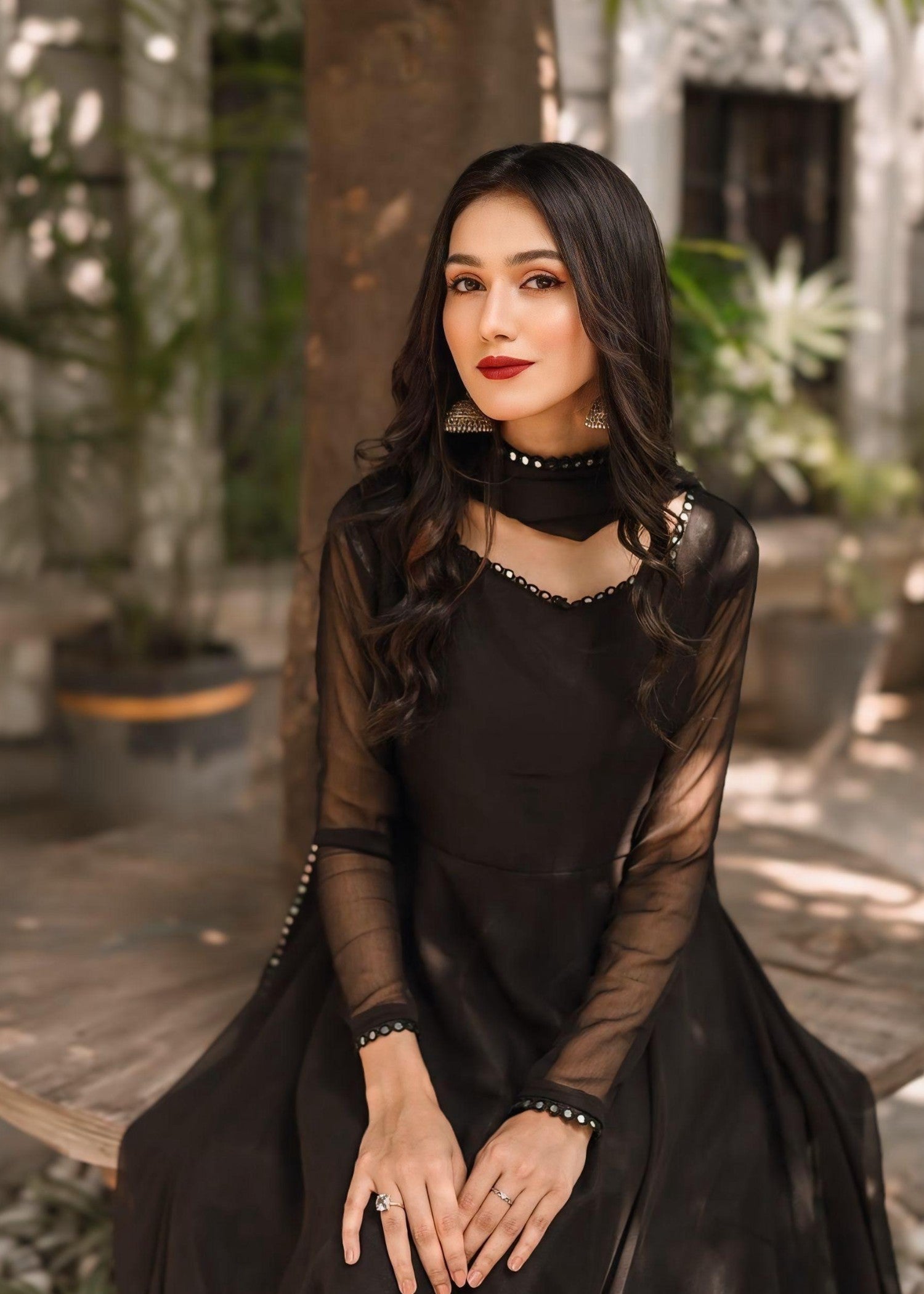 Anabiya Riwaaj cherag black Women 2pcs