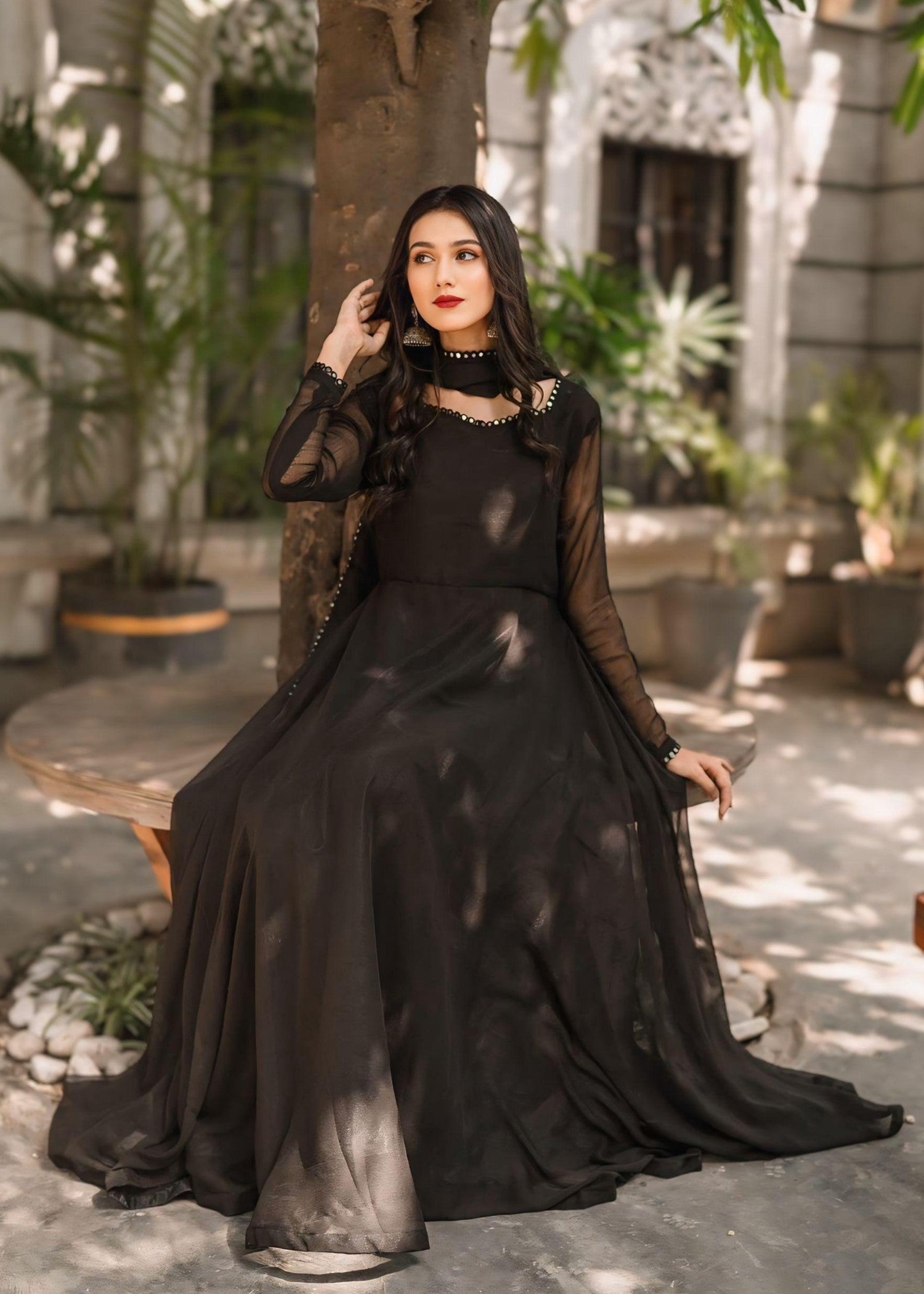 Anabiya Riwaaj cherag black Women 2pcs