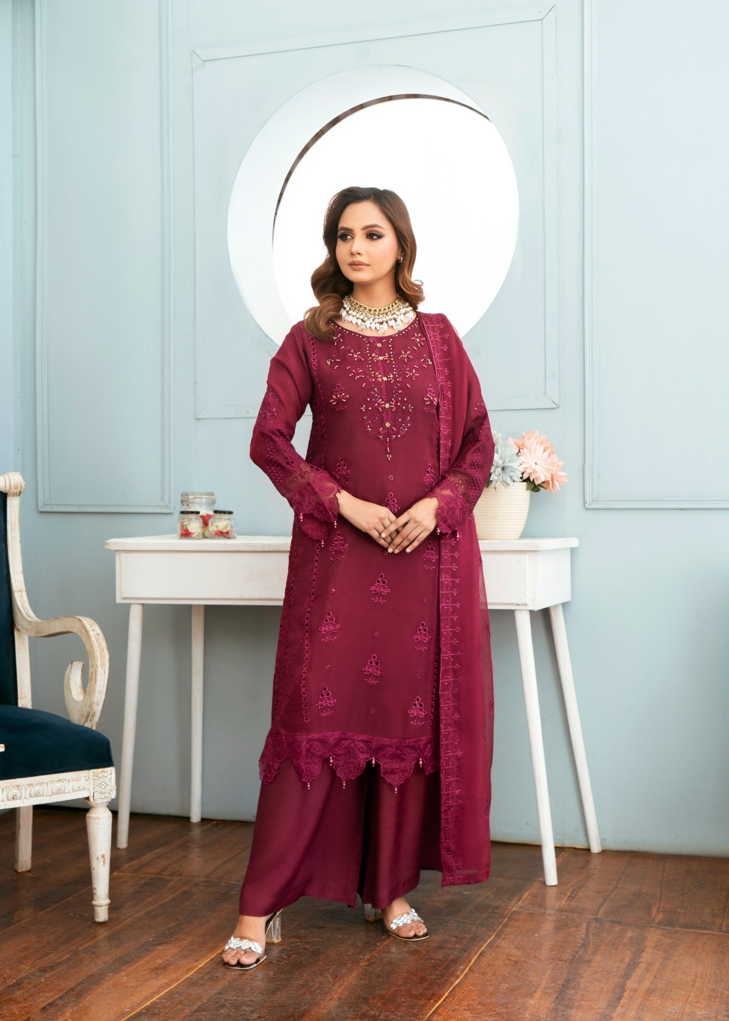 Pehnawa Fashion RED ROSIE BLUSS Women 3pcs