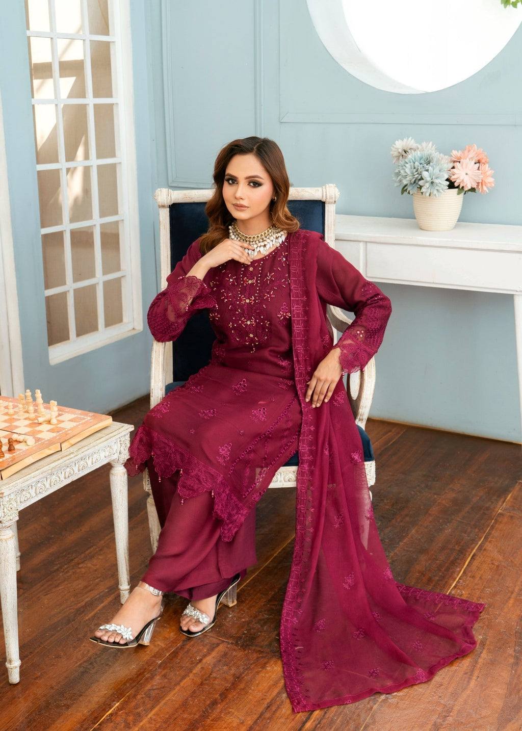 Pehnawa Fashion RED ROSIE BLUSS Women 3pcs