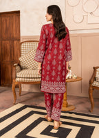 Chaudhary Arts N Chunri Printed maroon Women 2pcs