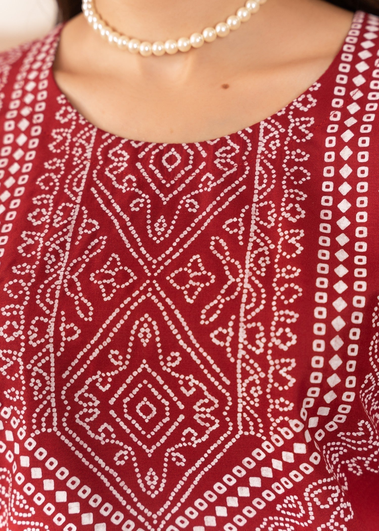 Chaudhary Arts N Chunri Printed maroon Women 2pcs