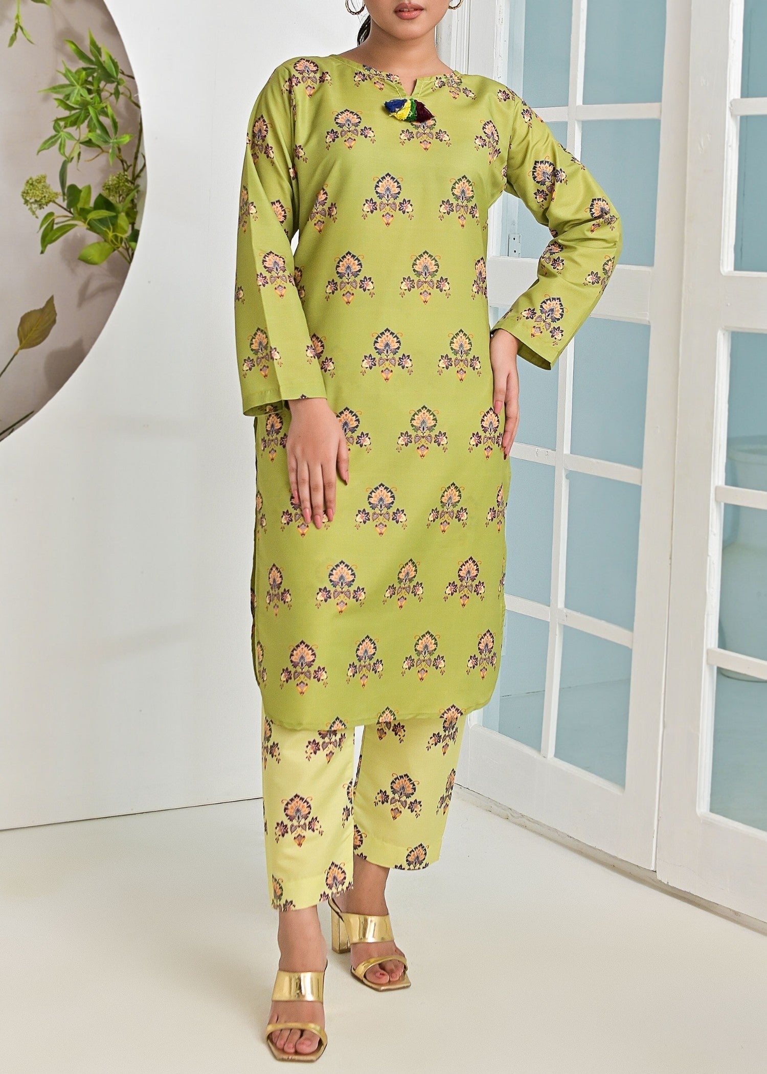 Pret Diaries Green Printed Women 2pcs