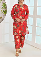 Pret Diaries Red Printed Women 2pcs
