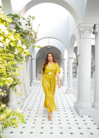 Manahils WA 03 KAFTAN MUSTARD Women 2pcs