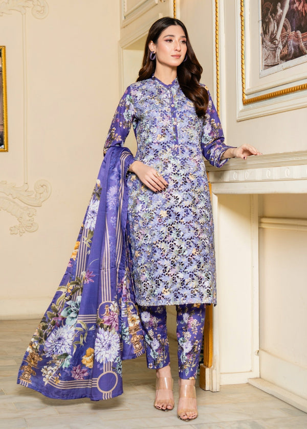 Sahibas By Mirza Kanwal Purple Women 3pcs