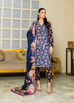 Sahibas By Mirza Kanwal Blue Women 3pcs