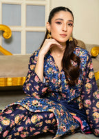 Sahibas By Mirza Kanwal Blue Women 3pcs