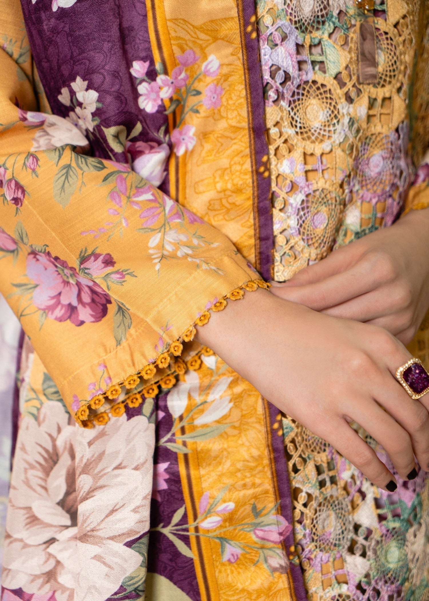 Sahibas By Mirza Kanwal Mustard Women 3pcs
