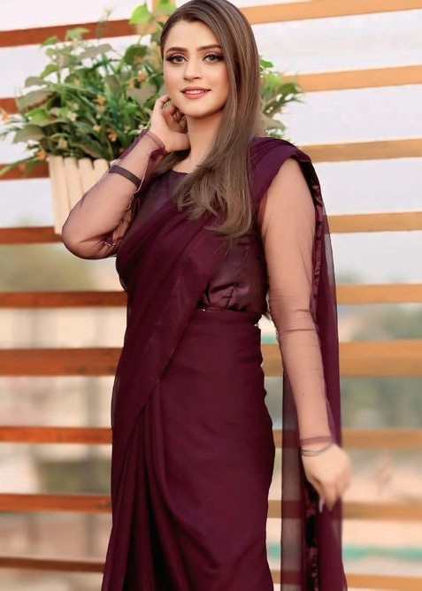 Anabiya riwaaj jasmin plume eggplant Women 2pcs