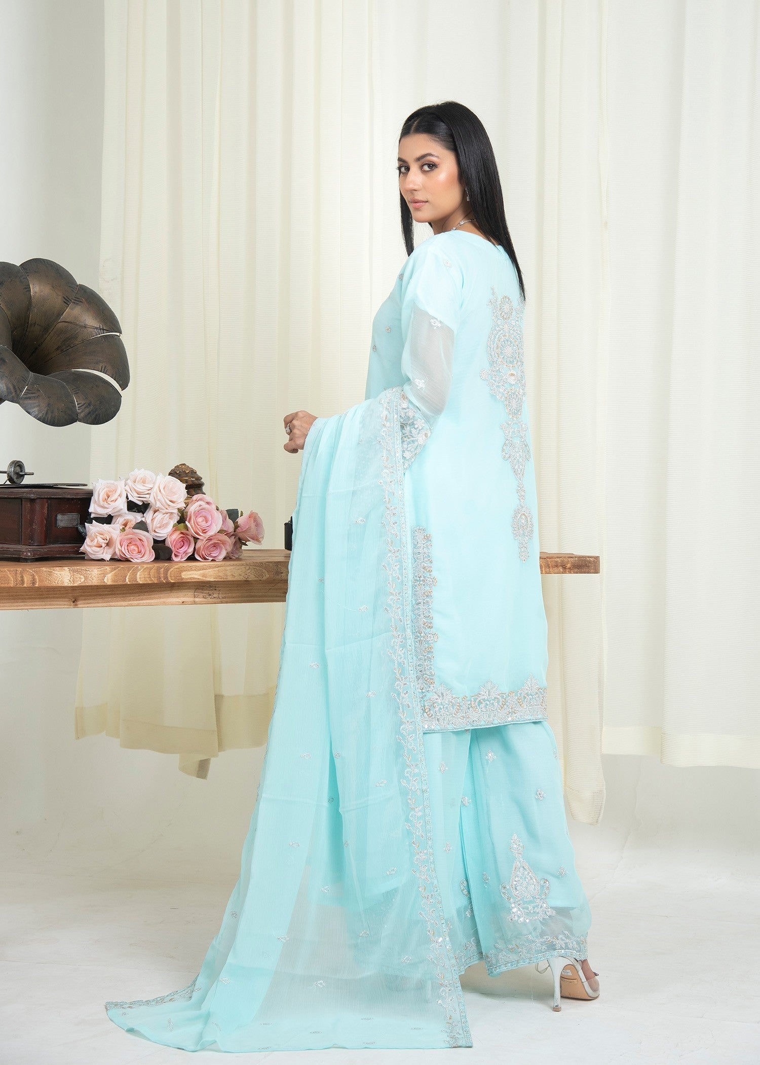 Rangoon Clothing Zehra Sky Women 3pcs