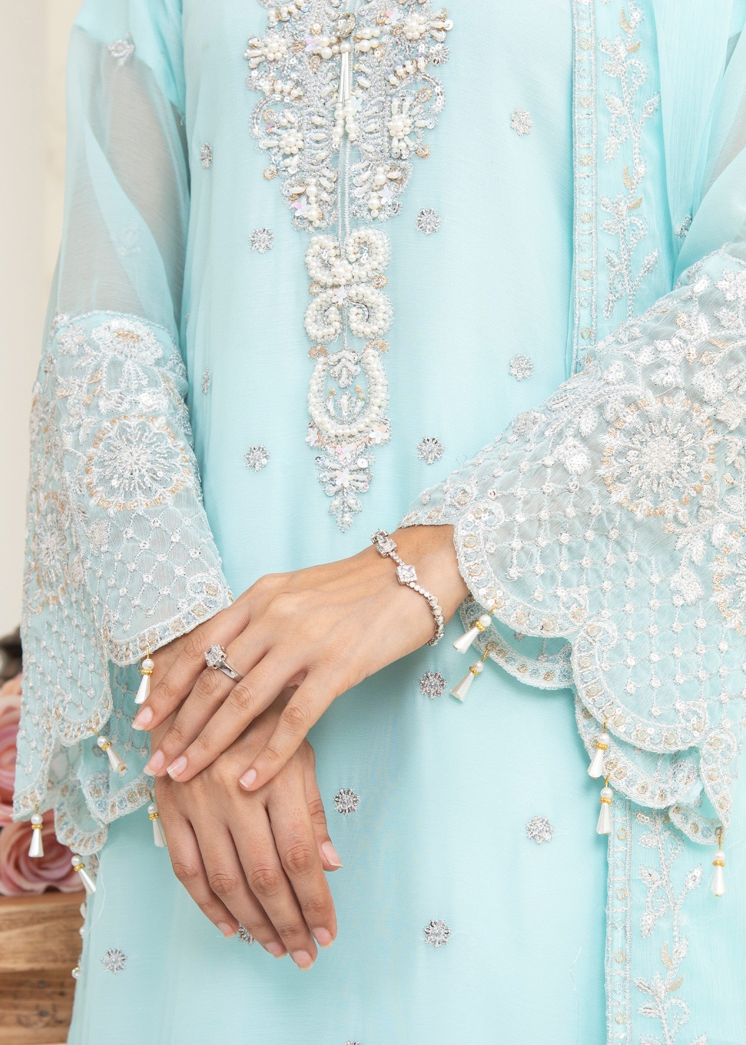 Rangoon Clothing Zehra Sky Women 3pcs