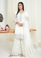 Rangoon Clothing Nazeen White Women 3pcs