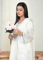 Rangoon Clothing Nazeen White Women 3pcs