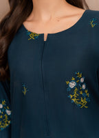 Chaudhary Arts Tulip Embroidered (teal) Women 2pcs