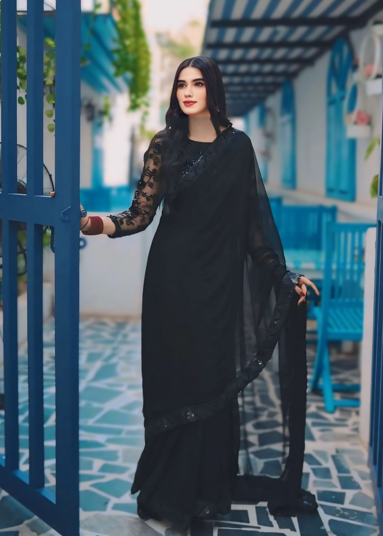 Anabiya riwaaj Alef black Women 3pcs