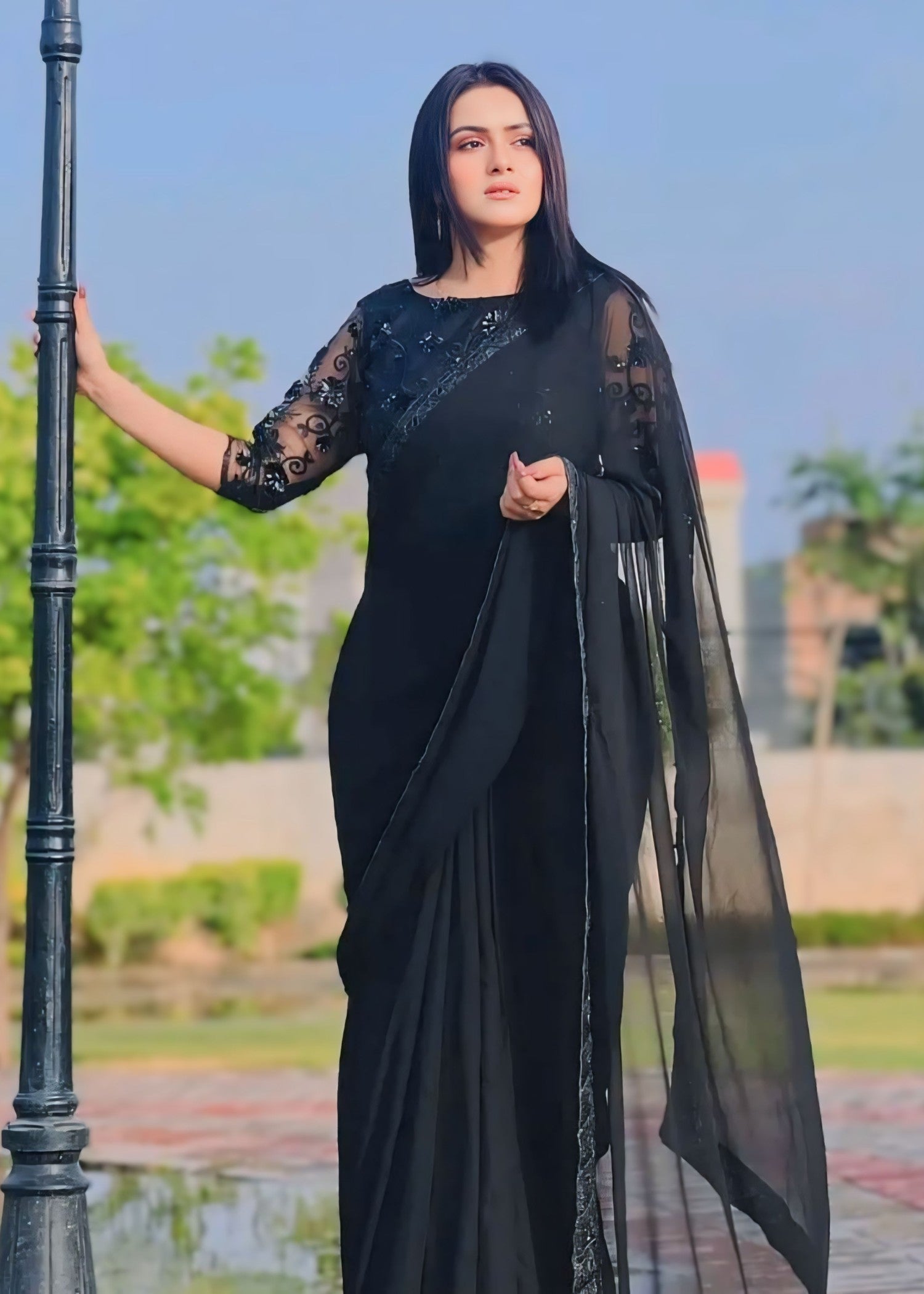 Anabiya riwaaj Alef black Women 3pcs