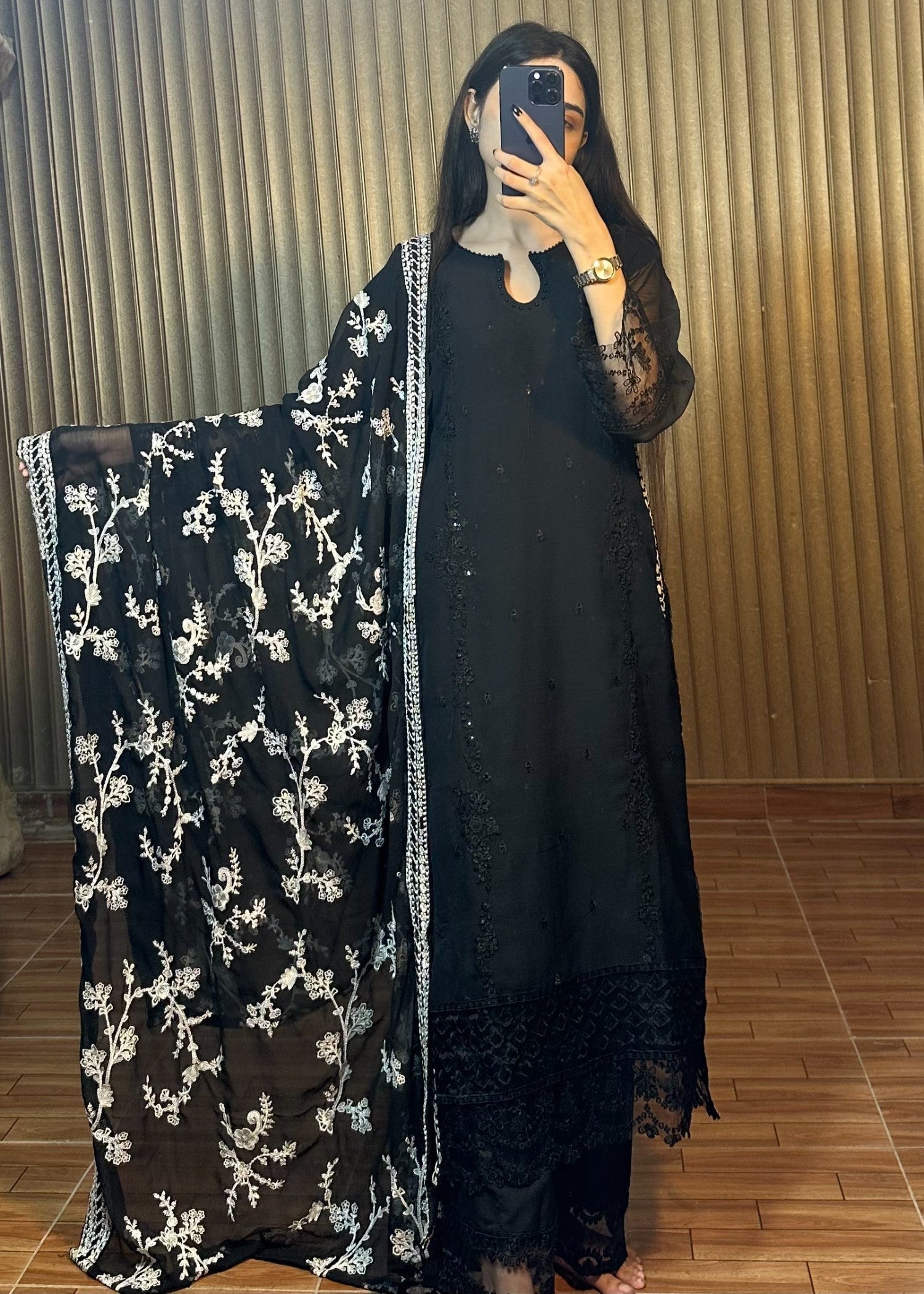 Four Season Boutique NOOR JAN BLACK Women 3pcs