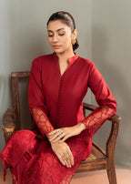 Sahibas By Mirza Wine Women 2pcs