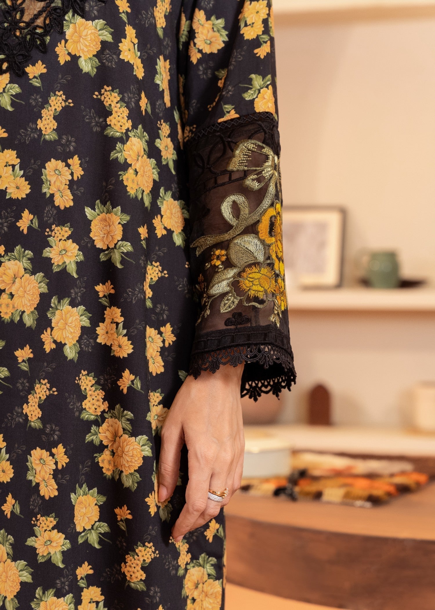 Sahibas By Mirza Gurleen Black Women 3pcs