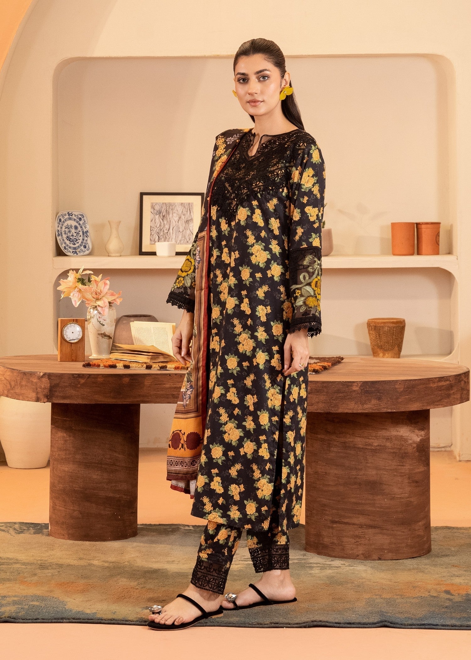 Sahibas By Mirza Gurleen Black Women 3pcs