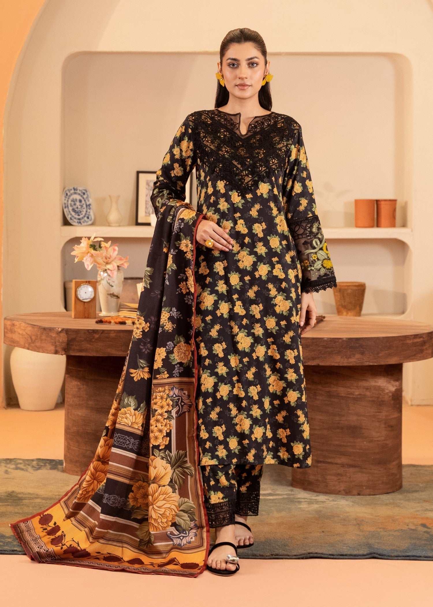 Sahibas By Mirza Gurleen Black Women 3pcs