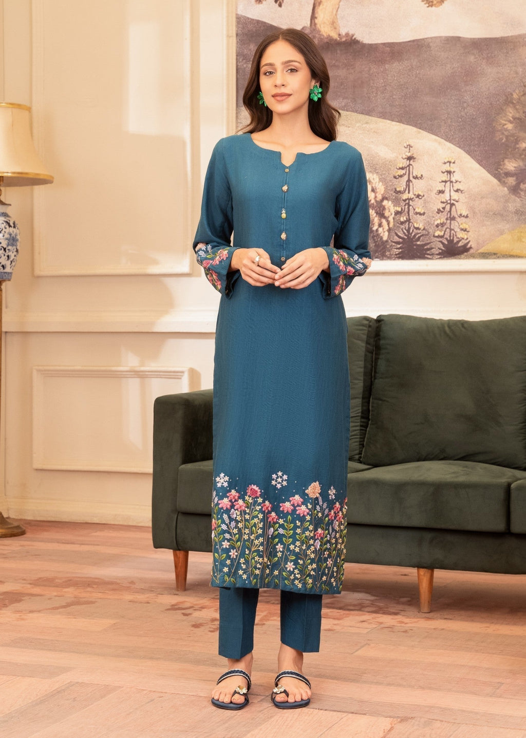 Sahibas By Mirza Ravena Blue Women 2pcs