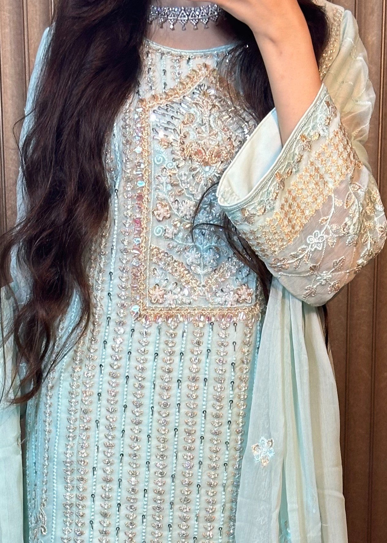 Four Season Boutique MAH E MEER ICE BLUE Women 3pcs