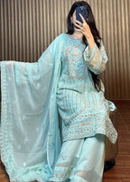 Four Season Boutique MAH E MEER ICE BLUE Women 3pcs