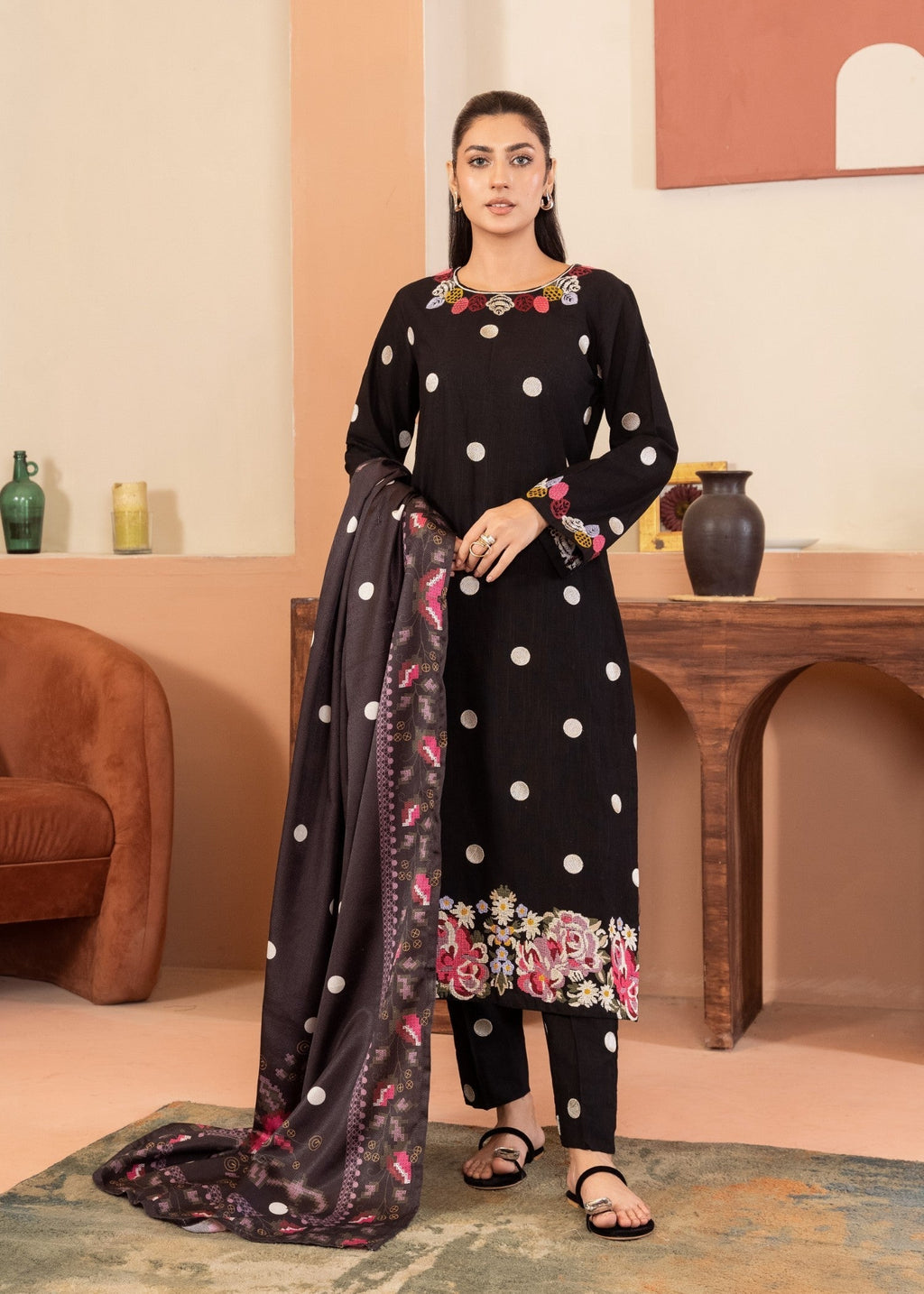 Sahibas By Mirza Bareen Black Women 3pcs