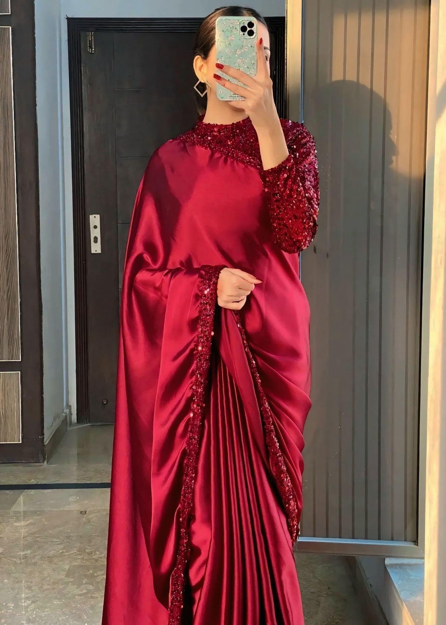 Anabiya riwaaj moonlight RED Women 3pcs