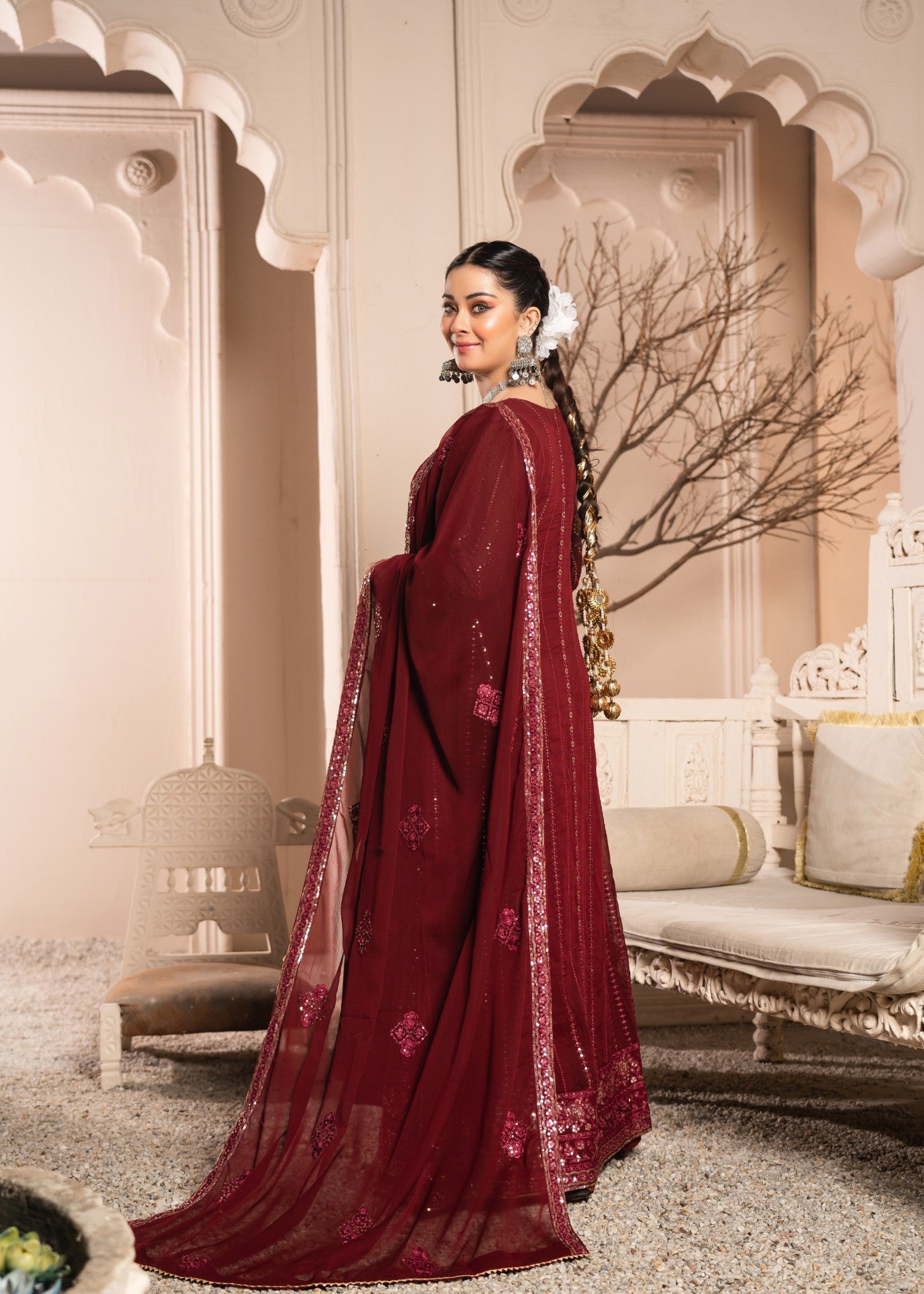 Abaan Zohan Zeno Maroon Women 3pcs