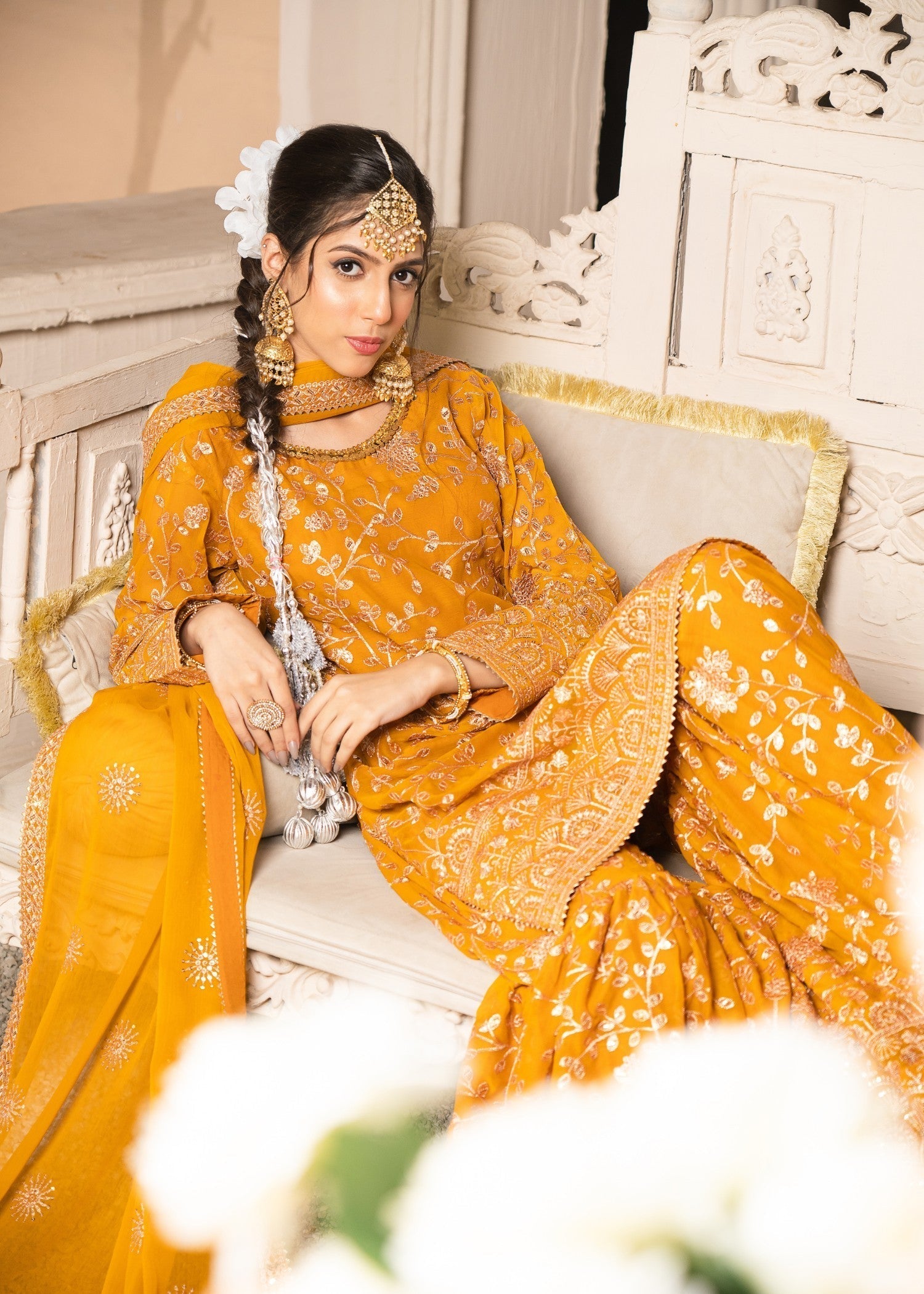 Abaan Zohan Riwaj Mustard Women 3pcs