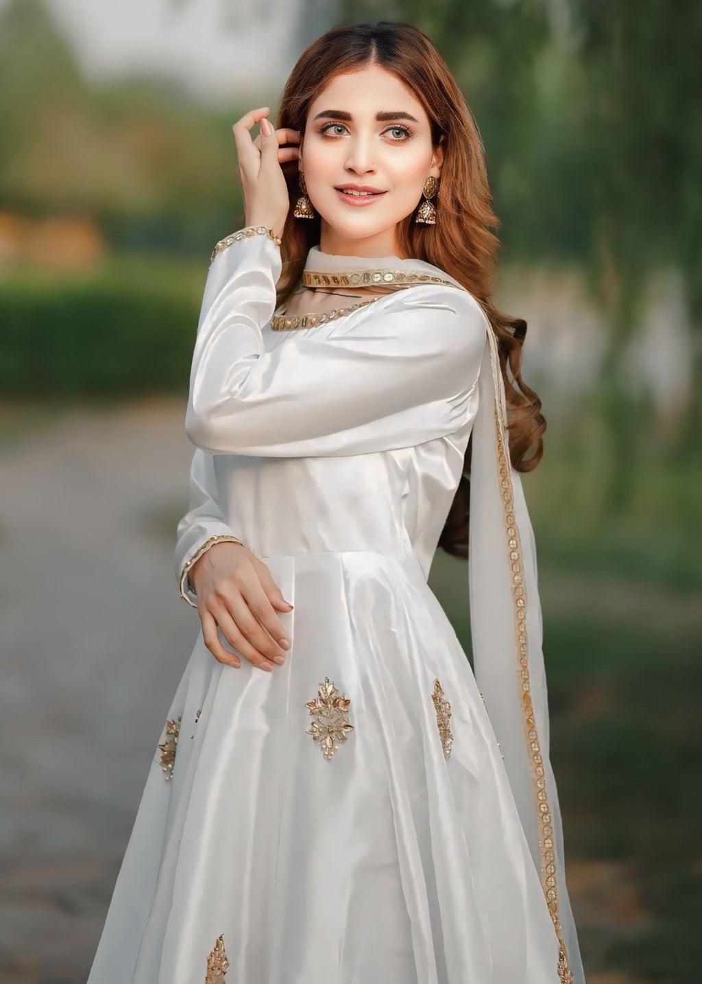 Anabiya dastoor sammy white Women 2pcs
