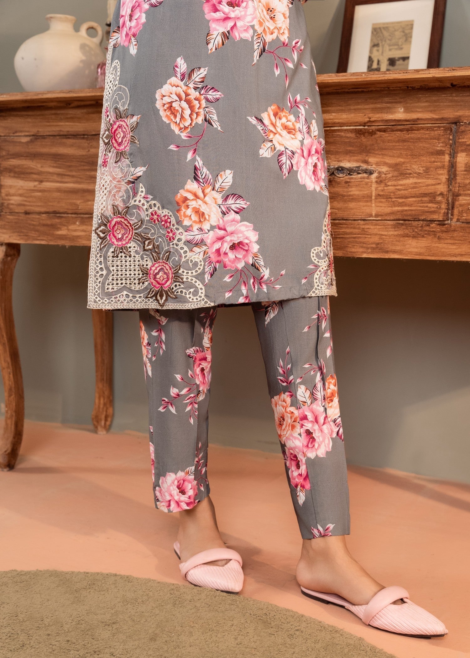 Sahibas By Mirza Mehak Grey Women 3pcs