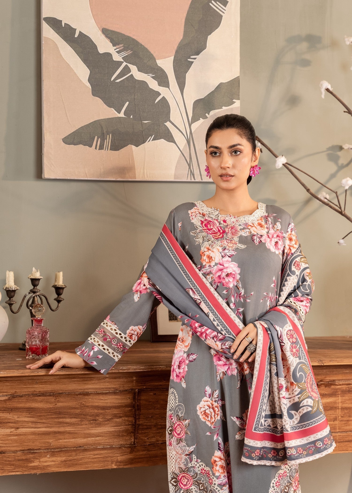 Sahibas By Mirza Mehak Grey Women 3pcs