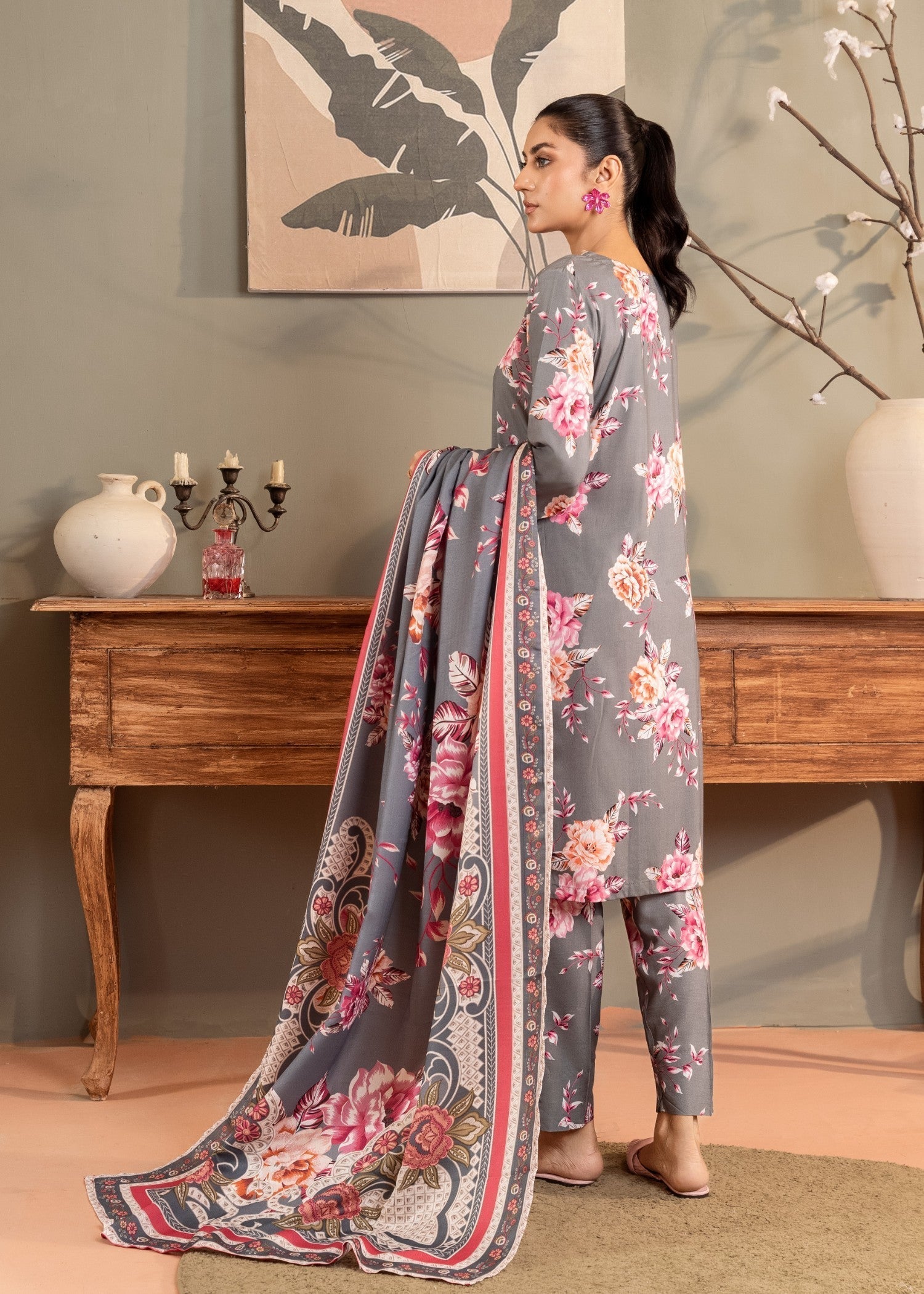 Sahibas By Mirza Mehak Grey Women 3pcs