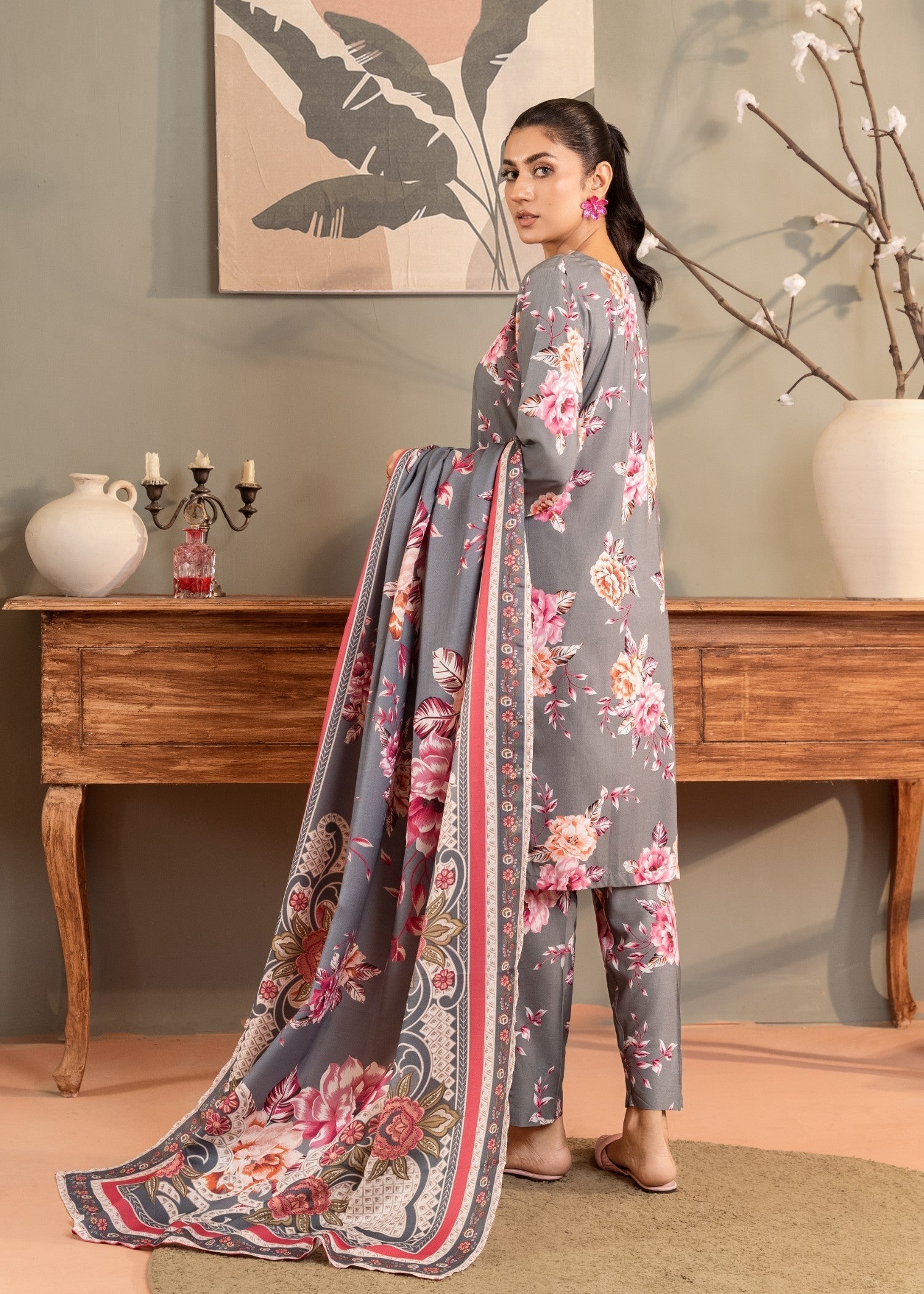 Sahibas By Mirza Mehak Grey Women 3pcs