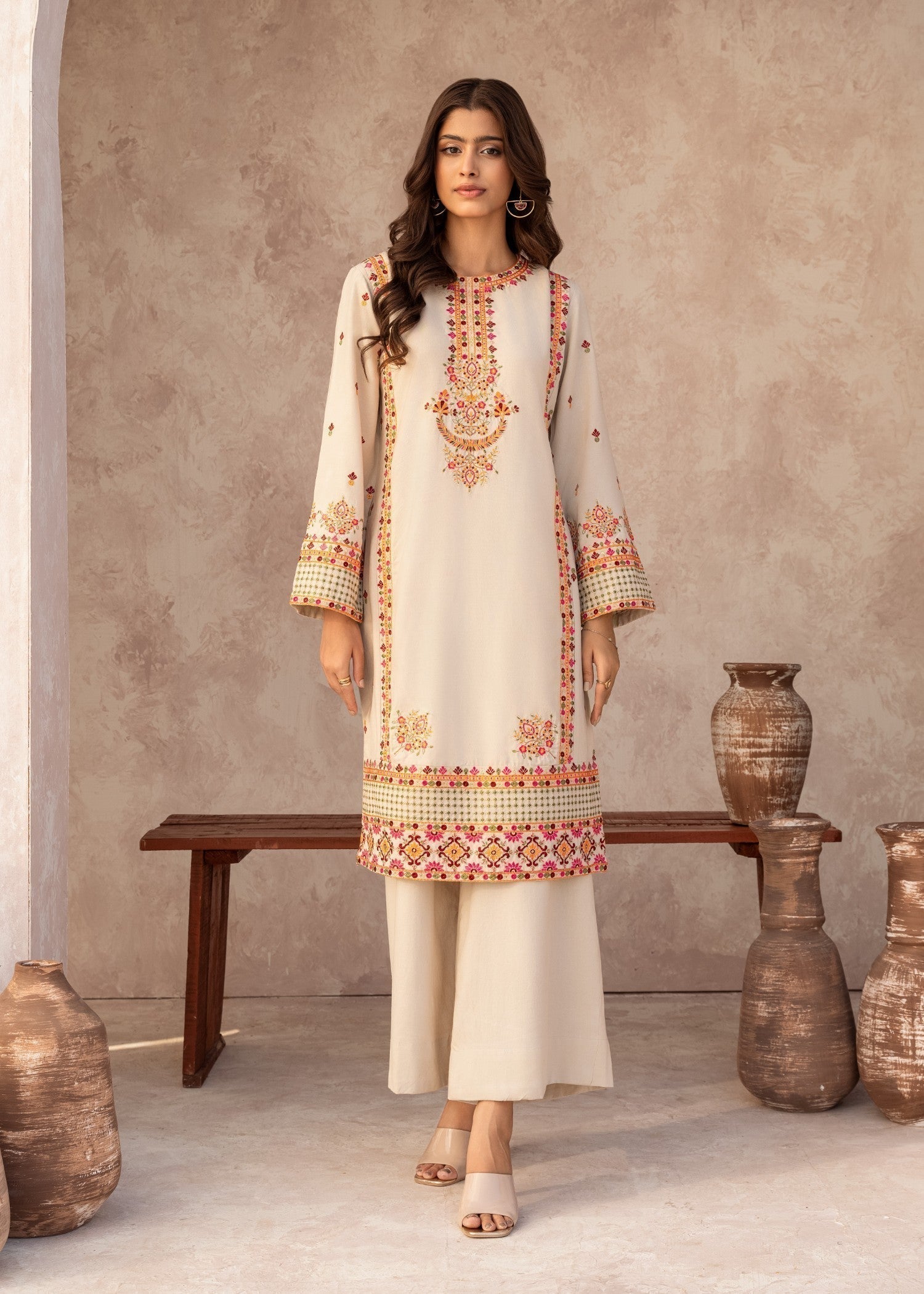 Sahibas By Mirza Dilruba Off White Women 2pcs
