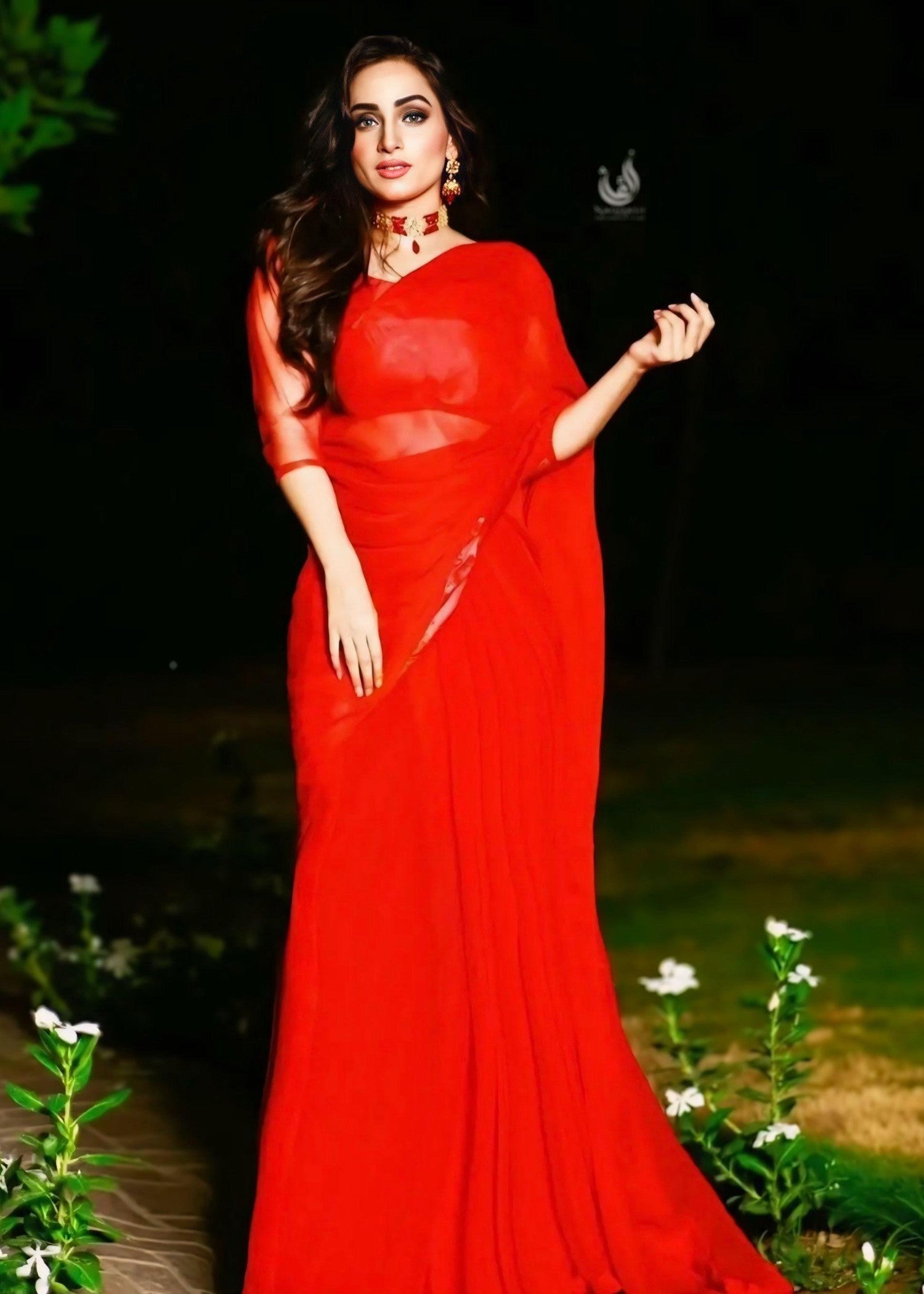 Anabiya riwaaj jasmin red Women 3pcs