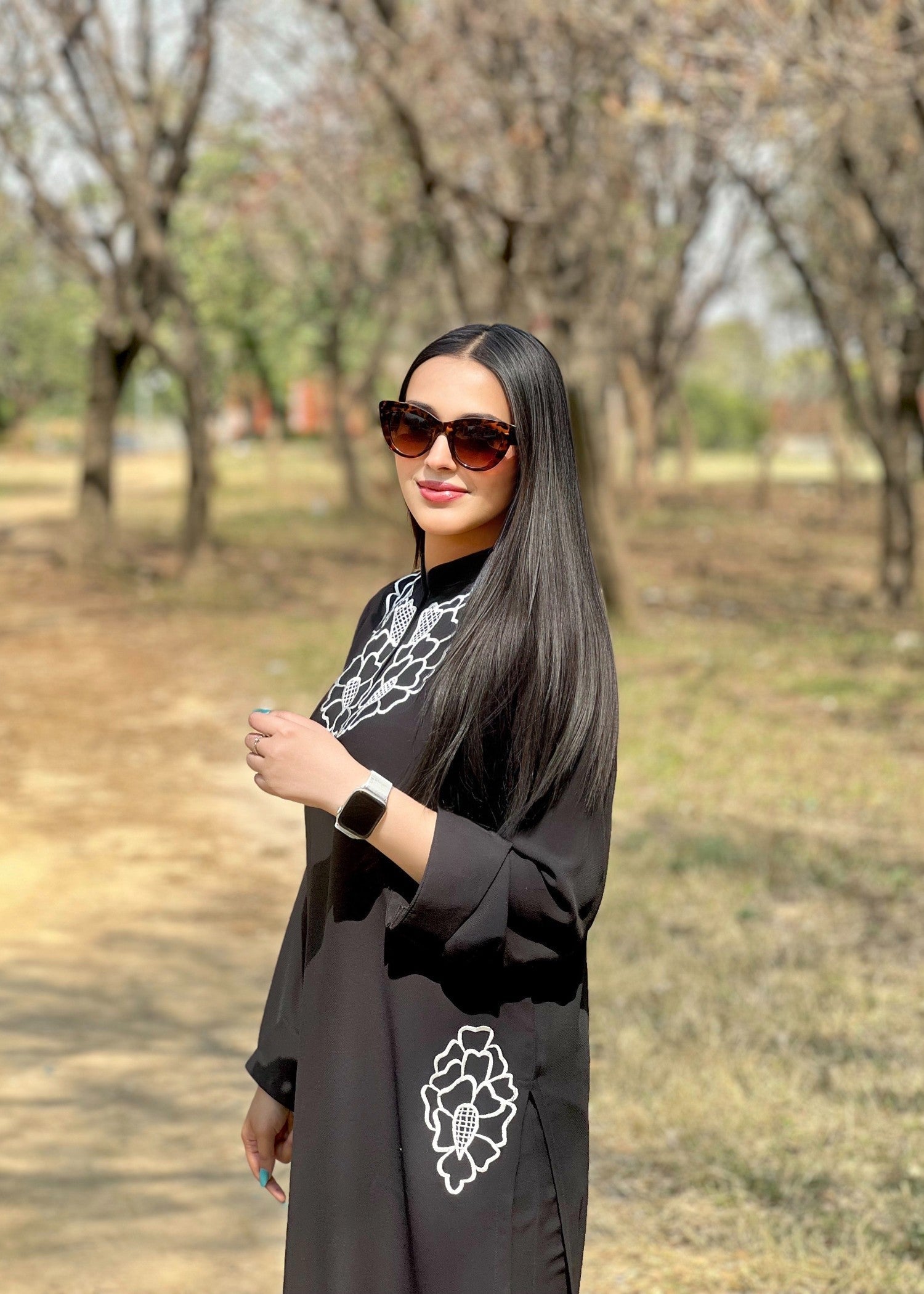 Manahils Black embroidered two pc Women 2pcs