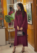 Manahils Meera Set (button+Fringes) Women 2pcs