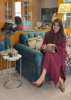 Manahils Meera Set (button+Fringes) Women 2pcs
