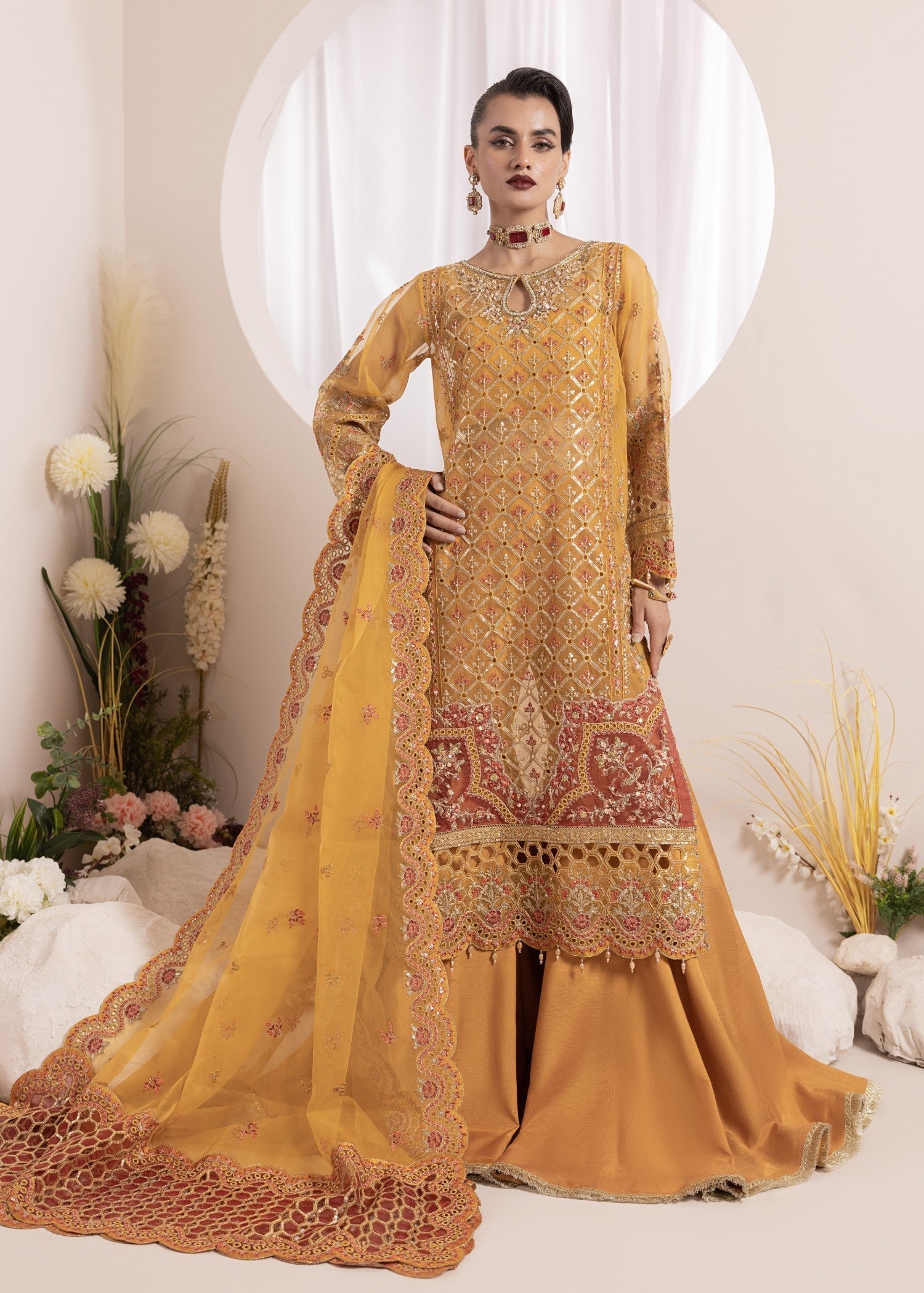 Diara Couture ZAFIA US 646 MUSTARD Women 3pcs