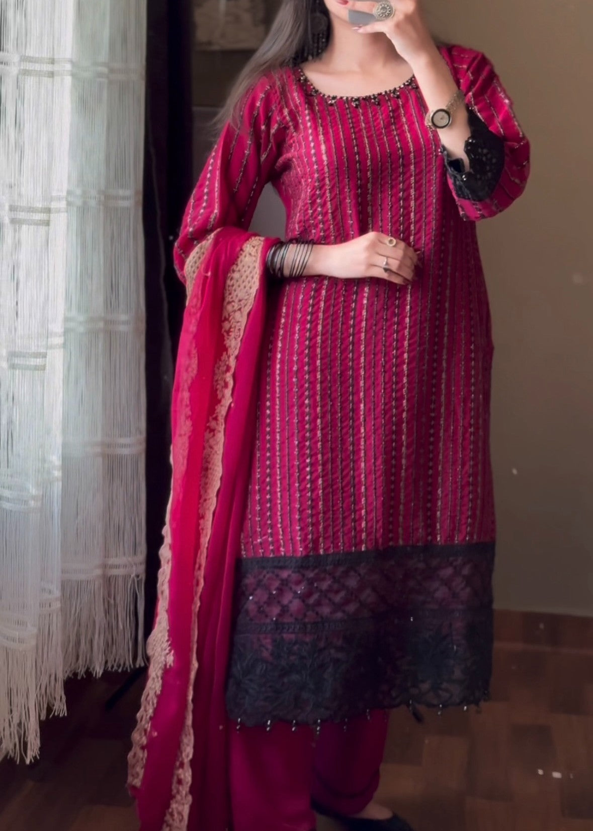 Four Season Boutique GULMEEN HOTPINK Women 3pcs