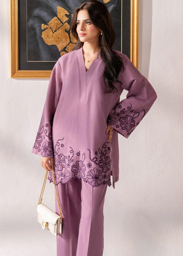 Kiara Mauve Embroidered Women 2pcs